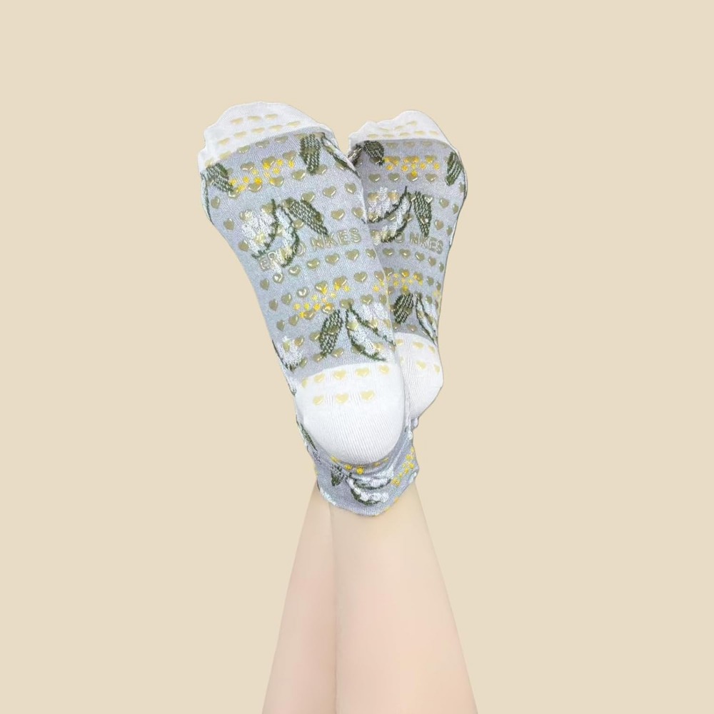 Floral Jacquard Yoga Socks for - Grip Sock Yoga review and price