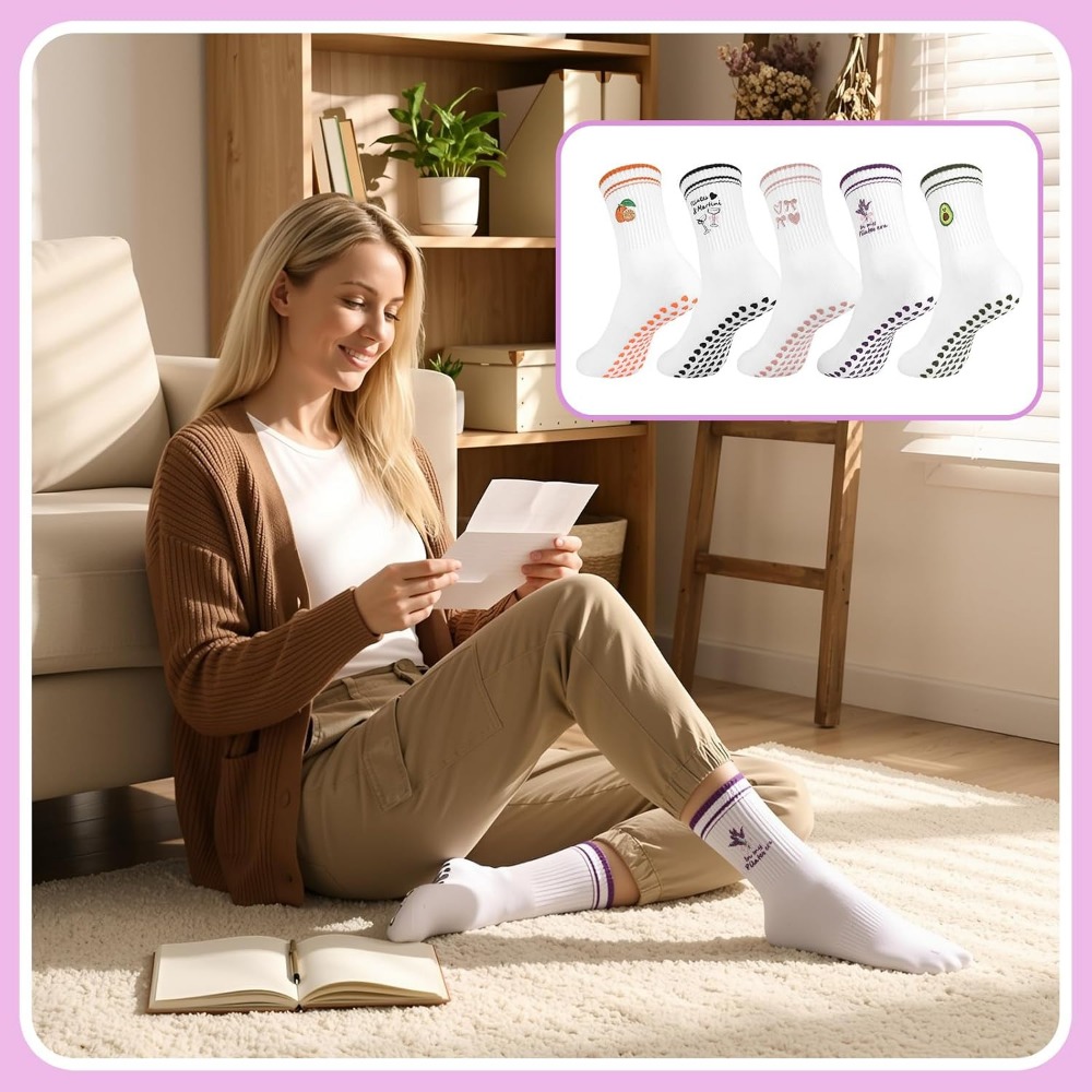 Women's Cute Ruffled Yoga Sock - Grip Sock Yoga review and price